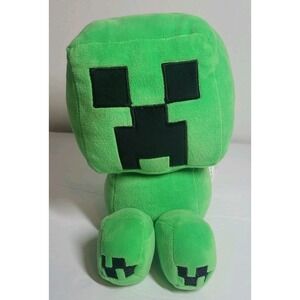 Minecraft Plush 9" Creeper Piggy Coin Bank 2021 Jay Franco Mojang FLAW READ
